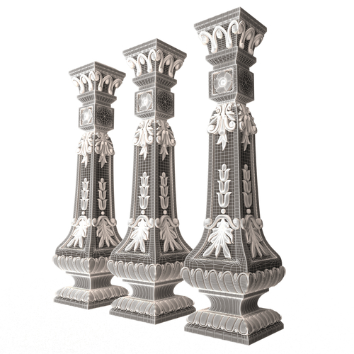 Classic Baluster 07 3D Print 501138