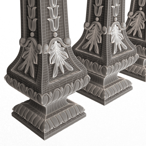 Classic Baluster 07 3D Print 501139