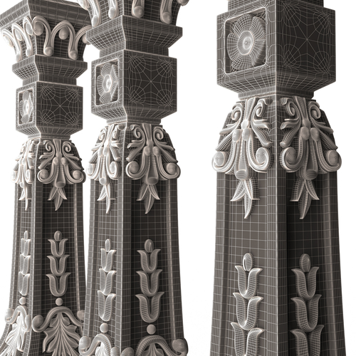 Classic Baluster 07 3D Print 501141