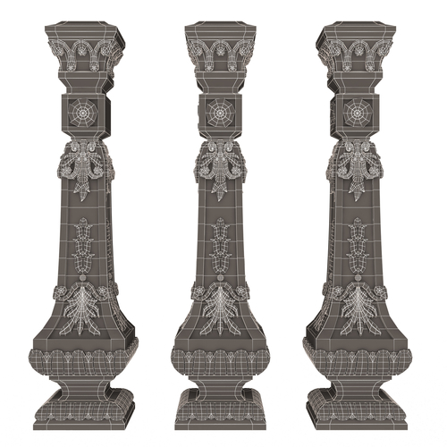 Classic Baluster 07 3D Print 501142