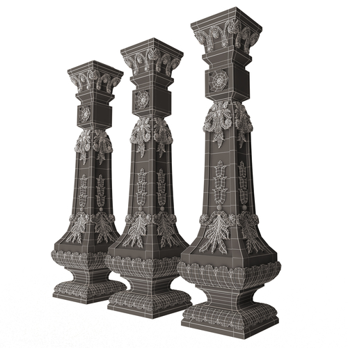 Classic Baluster 07 3D Print 501144