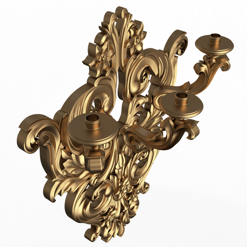 Classic Wall Chandelier 03 3D Print 501151