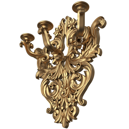 Classic Wall Chandelier 03 3D Print 501152