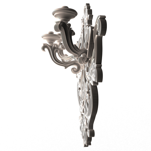 Classic Wall Chandelier 03 3D Print 501156