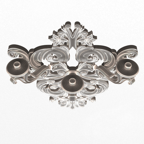 Classic Wall Chandelier 03 3D Print 501159