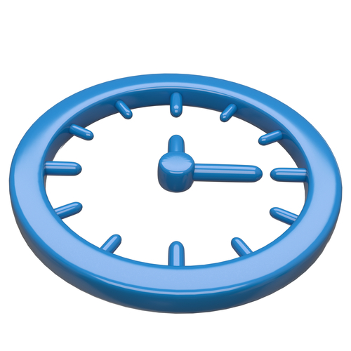 Clock Icon 02 3D Print 501171