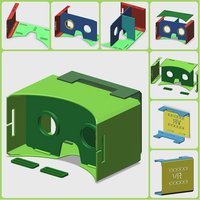 3D printed Google Cardboard kit - Thumbnail 3