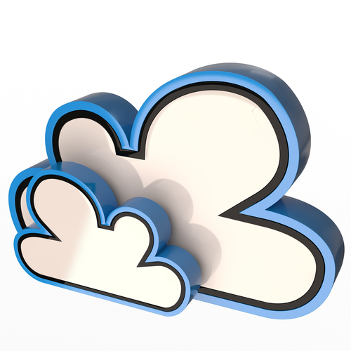 Cloud icon 3D Print 501206