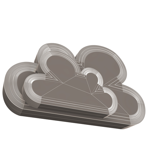 Cloud icon 3D Print 501209