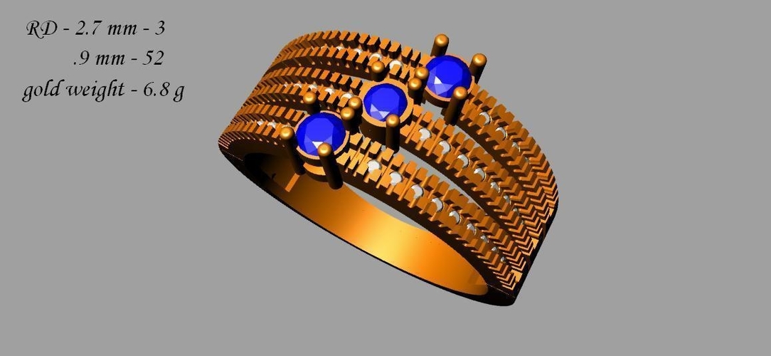 Fashion Ring STL for sale 3D Print 501310