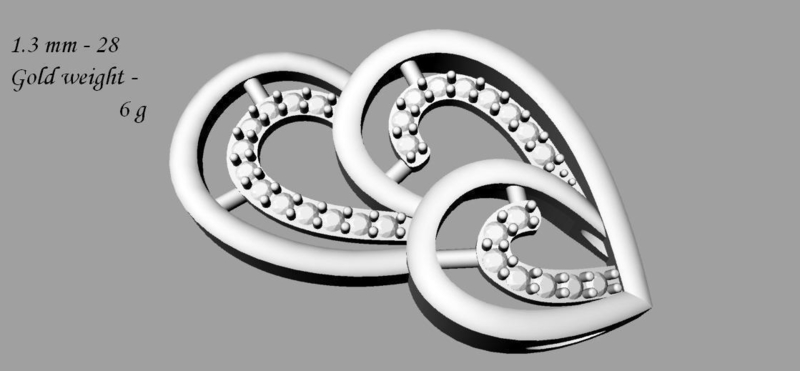 fashion Heart Pendant STL file for sale