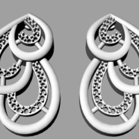 Small STL  file of earrings for sale 3D Printing 501314