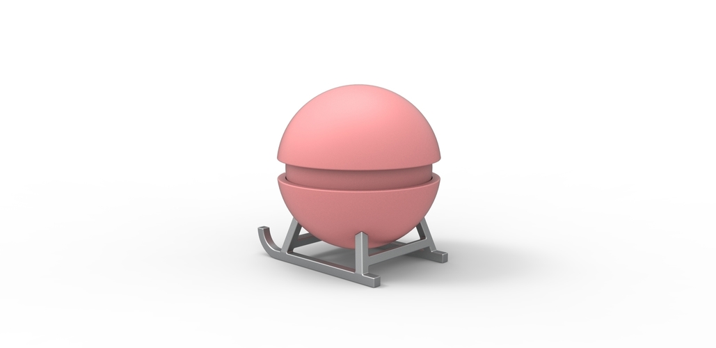 Pokeball Sled stand 3D Print 501321