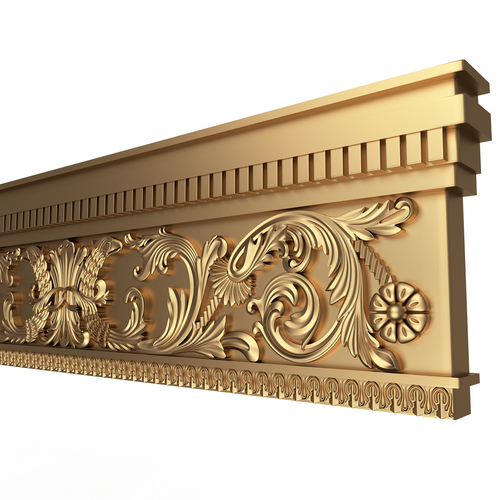 Cornice Decoration Molding 03 3D Print 501330