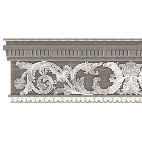 3D Printed Cornice Decoration Molding by xaqani ahmadov