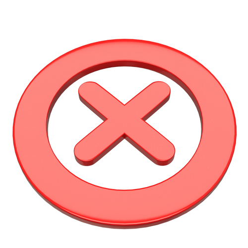 Cross Mark Symbol Icon 3D Print 501362