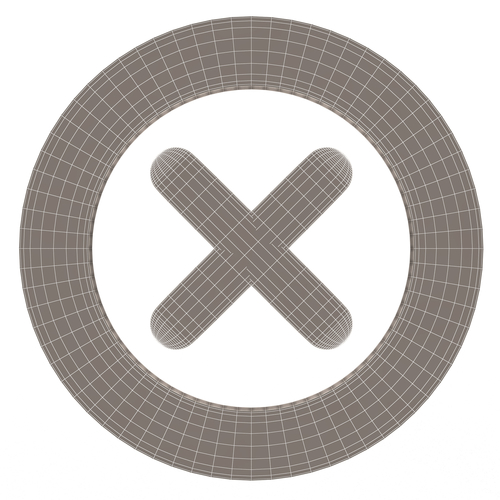 Cross Mark Symbol Icon 3D Print 501366