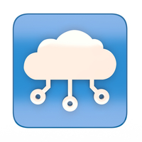 Small Digital Cloud Icon 3D Printing 501377