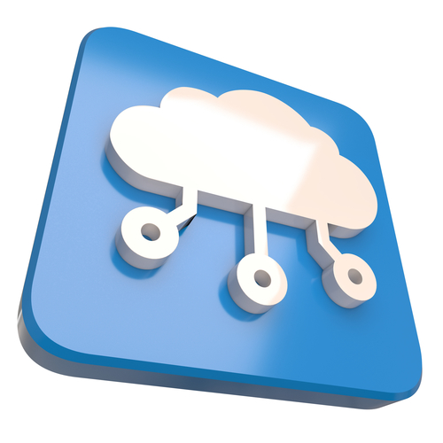 Digital Cloud Icon 3D Print 501378