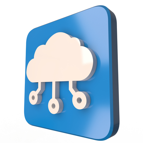 Digital Cloud Icon 3D Print 501379