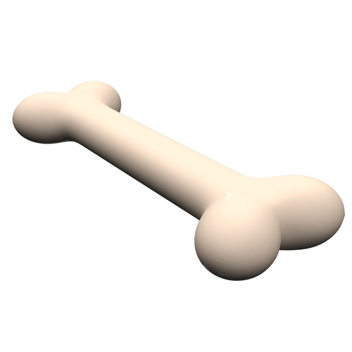 Dog Bone Cartoon 3D Print 501394