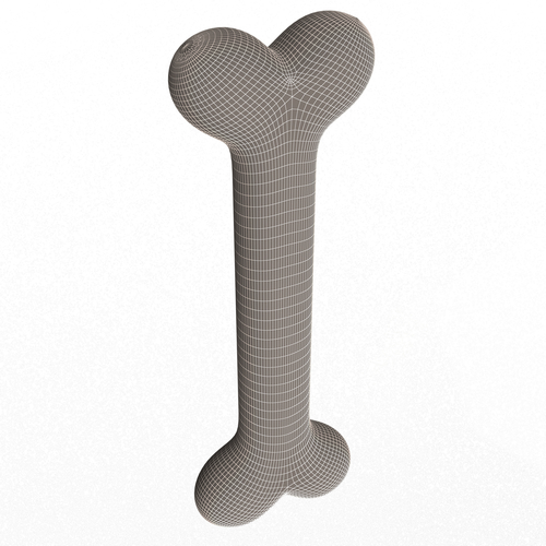 Dog Bone Cartoon 3D Print 501399