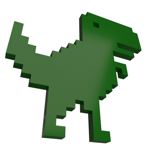 Google Dinosaur T-Rex 3D Print 501420