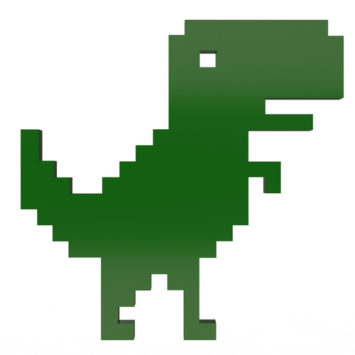 Google Dinosaur T-Rex 3D Print 501422