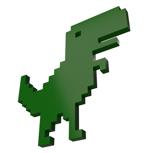 Google Dinosaur T-Rex 3D Print 501423
