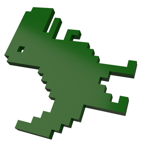 Google Dinosaur T-Rex 3D Print 501424