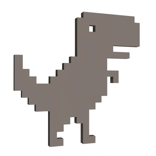 Google Dinosaur T-Rex 3D Print 501425