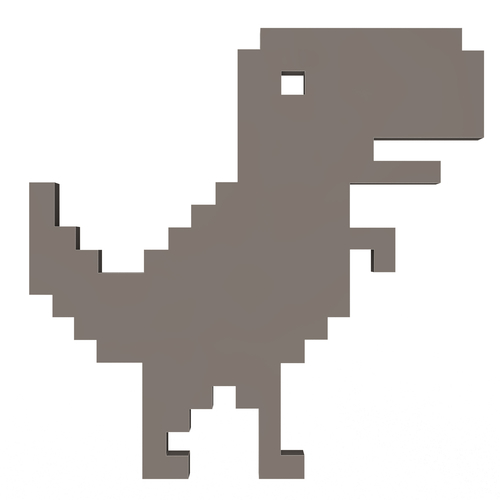 Google Dinosaur T-Rex 3D Print 501428