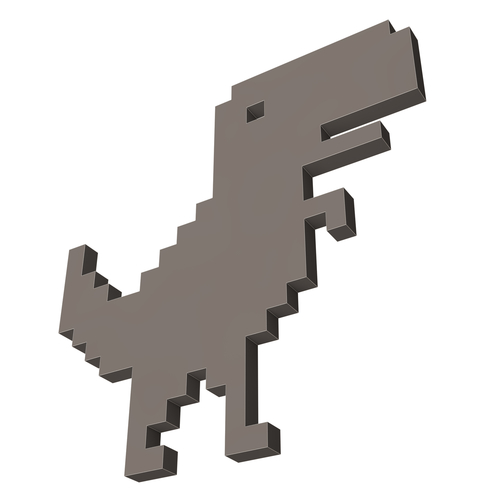 Google Dinosaur T-Rex 3D Print 501429