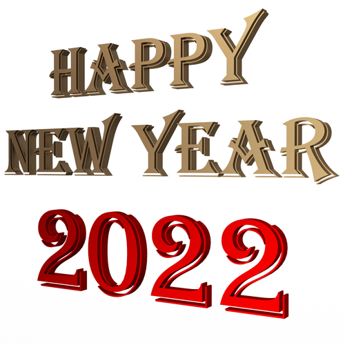 Happy New Year 2022 01 3D Print 501445