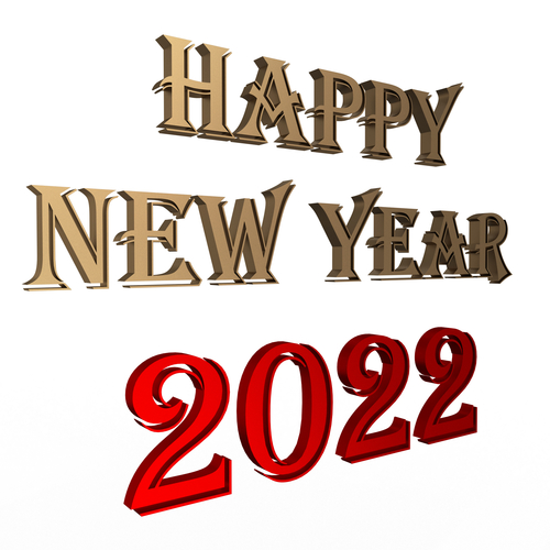 Happy New Year 2022 01 3D Print 501446