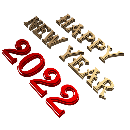 Happy New Year 2022 01 3D Print 501450