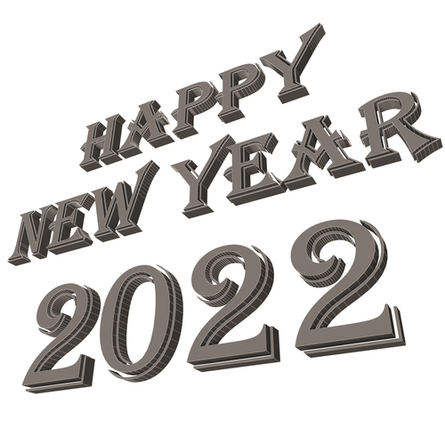 Happy New Year 2022 01 3D Print 501453