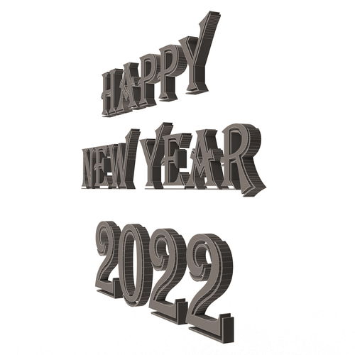 Happy New Year 2022 01 3D Print 501455