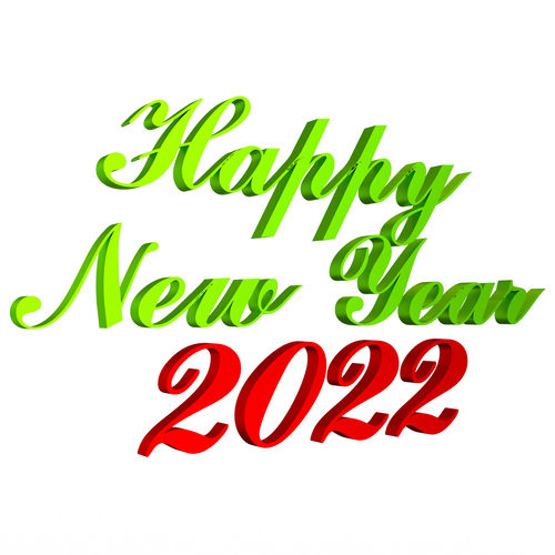 Happy New Year 2022 03 3D Print 501469