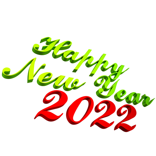 Happy New Year 2022 03 3D Print 501470