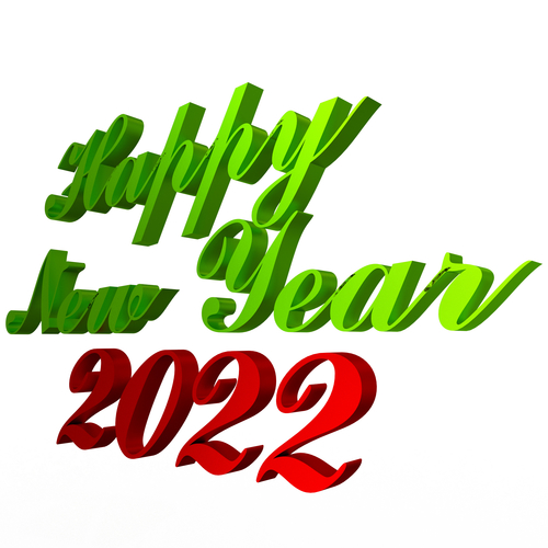 Happy New Year 2022 03 3D Print 501471