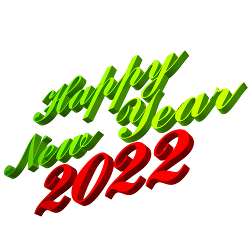 Happy New Year 2022 03 3D Print 501473