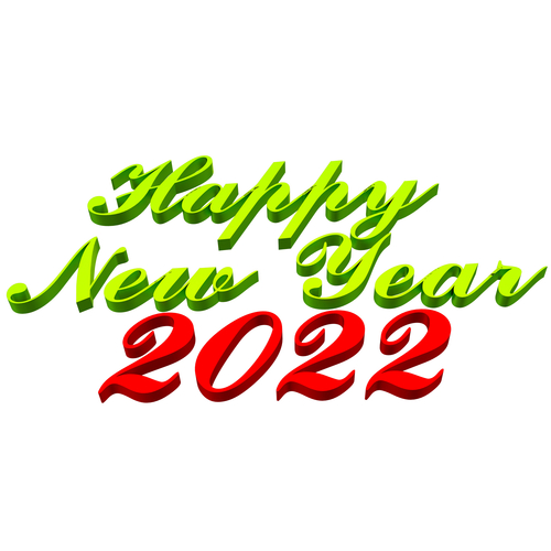 Happy New Year 2022 03 3D Print 501474