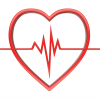 Small Heartbeat Pulse Symbol 3D Printing 501481