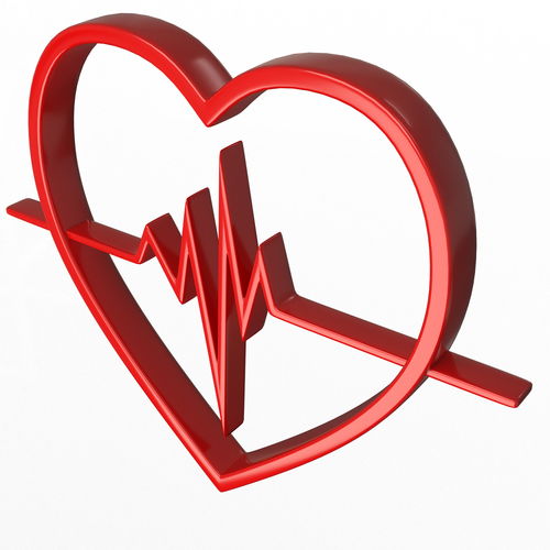 Heartbeat Pulse Symbol 3D Print 501485