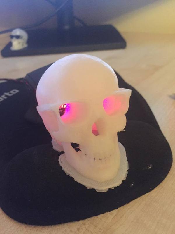 Medium Skull in Raybans 3D Printing 50151