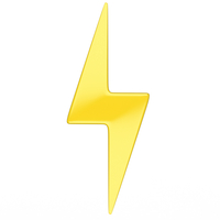 Small Lightning Symbol 3D Printing 501553