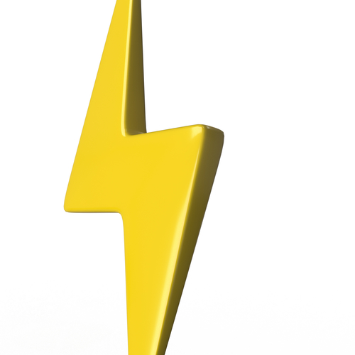 Lightning Symbol 3D Print 501555