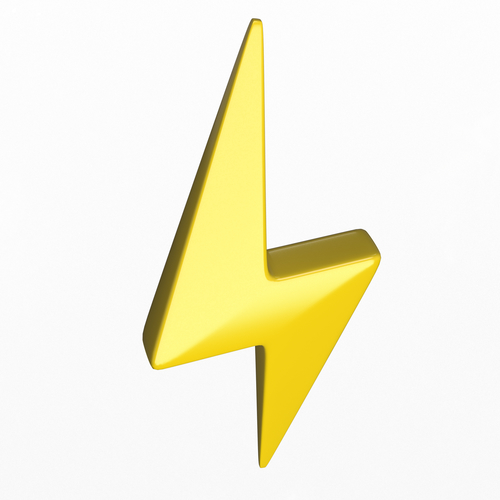 Lightning Symbol 3D Print 501556