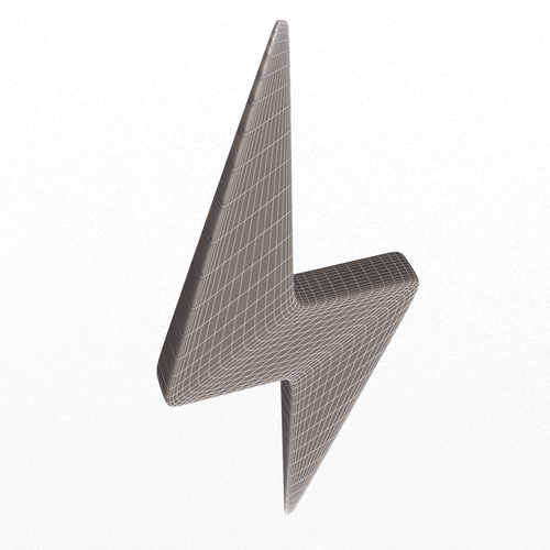 Lightning Symbol 3D Print 501562